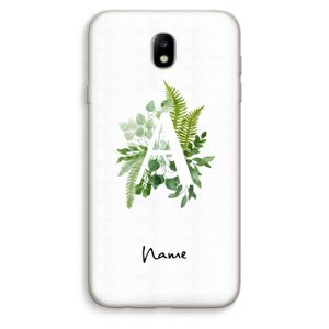 Green Brush: Samsung Galaxy J7 (2017) Transparant Hoesje
