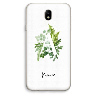 Green Brush: Samsung Galaxy J7 (2017) Transparant Hoesje