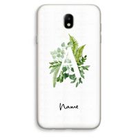 Green Brush: Samsung Galaxy J7 (2017) Transparant Hoesje