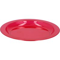 Edco bord/campingbord - plastic / kunststof - rood - 20 cm