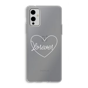 Forever heart pastel: OnePlus 9 Transparant Hoesje