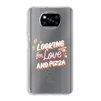 Pizza is the answer: Xiaomi Poco X3 NFC Transparant Hoesje