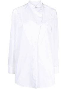 Jil Sander chemise à design cache-cœur - Blanc