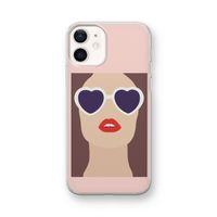 Red lips: iPhone 12 mini Transparant Hoesje Red lips: iPhone 12 mini Transparant Hoesje