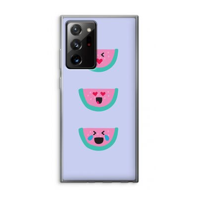 Smiley watermeloen: Samsung Galaxy Note 20 Ultra / Note 20 Ultra 5G Transparant Hoesje