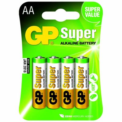AA batterijen - 4 stuks | GP | Alkaline | GP0020