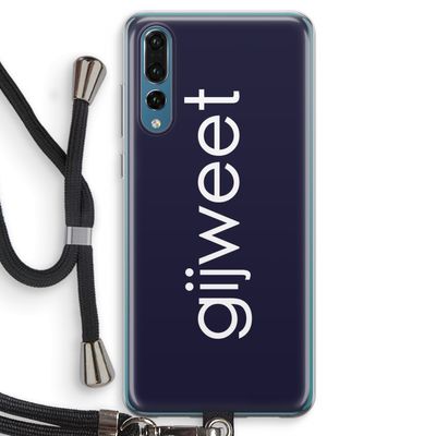 Gijweet: Huawei P20 Pro Transparant Hoesje met koord
