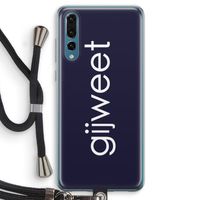 Gijweet: Huawei P20 Pro Transparant Hoesje met koord
