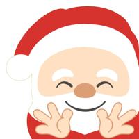 Servet l33 b33 cm silhouettes santa 20st - Duni
