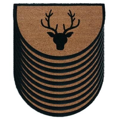 Charlotte - Kokosmatten Set - Bruin - Natuurlijke kokosvezels - 75x45 cm (10 stuks)