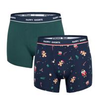 Happy Shorts Happy Shorts 2-Pack Kerst Boxershorts Heren Nutcracker