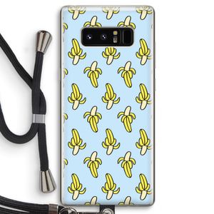 Bananas: Samsung Galaxy Note 8 Transparant Hoesje met koord