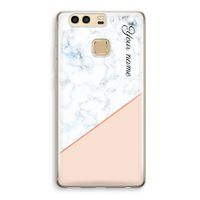 Marmer in stijl: Huawei P9 Transparant Hoesje
