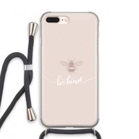 Be(e) kind: iPhone 8 Plus Transparant Hoesje met koord