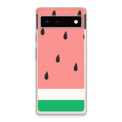 Watermeloen: Google Pixel 6 Transparant Hoesje