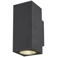 SLV ENOLA SQUARE M UP/DOWN 1003419 LED-buitenlamp (wand) LED LED vast ingebouwd 19 W Antraciet