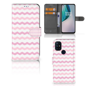 OnePlus Nord N10 Telefoon Hoesje Waves Roze