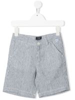 Il Gufo short en lin à fines rayures - Bleu