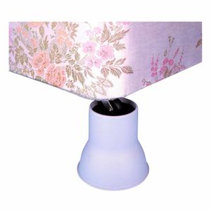 Verhogers stoel & bed | Set van 4 | Hoogte 14 cm | Bedklossen | Wit | PR60740