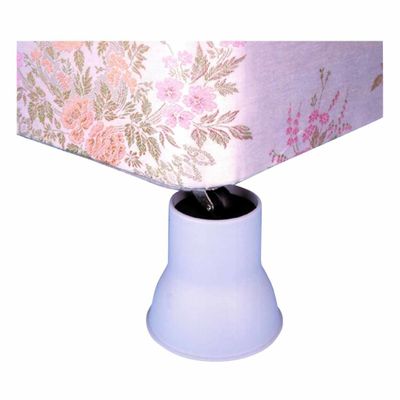 Verhogers stoel & bed | Set van 4 | Hoogte 14 cm | Bedklossen | Wit | PR60740