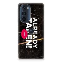 Motorola Edge 30 Pro | Siliconen hoesje | met naam Already Taken Black