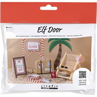 Creativ Company Mini hobbyset kabouterdeur, op vakantie, 1 doos
