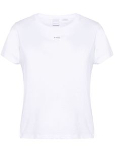 PINKO t-shirt en coton à logo imprimé - Blanc