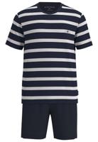 Blauw-wit gestreepte Tom Tailor heren shortama