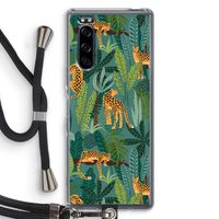 Luipaard 2: Sony Xperia 5 Transparant Hoesje met koord