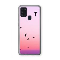 Fly away: Samsung Galaxy A21s Transparant Hoesje