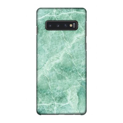 Groen marmer: Samsung Galaxy S10 4G Volledig Geprint Hoesje