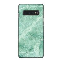 Groen marmer: Samsung Galaxy S10 4G Volledig Geprint Hoesje