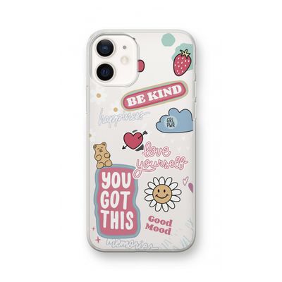 Positivity: iPhone 12 Transparant Hoesje