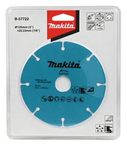 Makita Accessoires Doorslijpschijf 125X1.0 Multi Hm - B-57722 - B-57722