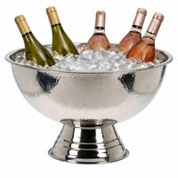 Excellent Houseware Champagnekoeler - op voet - RVS - 40x24 cm