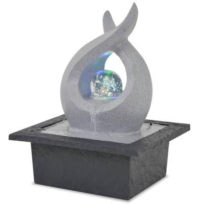 VidaXL Binnenfontein met led-verlichting polyresin