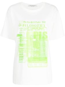 Philosophy Di Lorenzo Serafini t-shirt en coton à logo imprimé - Blanc