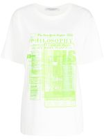 Philosophy Di Lorenzo Serafini t-shirt en coton à logo imprimé - Blanc - thumbnail