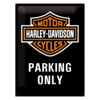 Nostalgic Art - Harley Davidson Parking Only - Metalen - wandbord - 30x40cm - Mancave