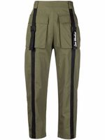 Love Moschino pantalon en coton mélangé à poches à rabat - Vert