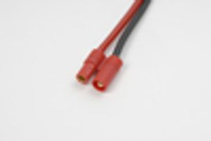 Goudstekker 3.5mm met plastic behuizing & silicone kabel 14awg, vrouw