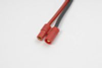 Goudstekker 3.5mm met plastic behuizing & silicone kabel 14awg, vrouw