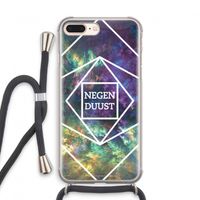 Negenduust ruimte: iPhone 8 Plus Transparant Hoesje met koord Negenduust ruimte: iPhone 8 Plus Transparant Hoesje met koord