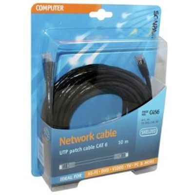 Scanpart netwerkkabel (UTP) CAT6 10m UTP kabel Zwart