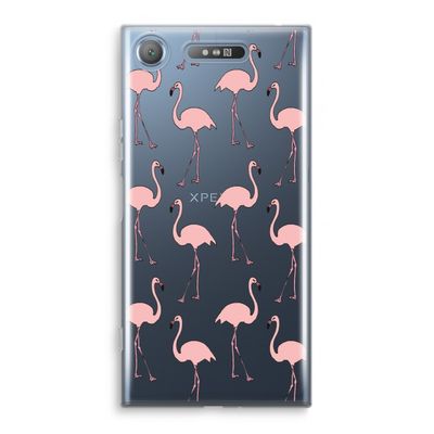Anything Flamingoes: Sony Xperia XZ1 Transparant Hoesje