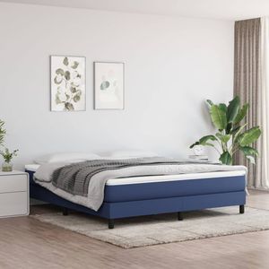 Boxspringframe stof blauw 180x200 cm