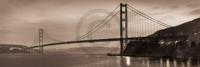 Kunstdruk Alan Blaustein - Golden Gate Bridge II 90x30cm