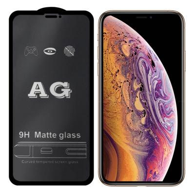 AG matte Frosted volledige cover gehard glas voor iPhone XR