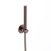 Hotbath Handdouche Ace Met Wandsteun En Doucheslang 150 cm Geborsteld Koper PVD