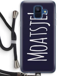 Moatsje!: Samsung Galaxy A6 (2018) Transparant Hoesje met koord
